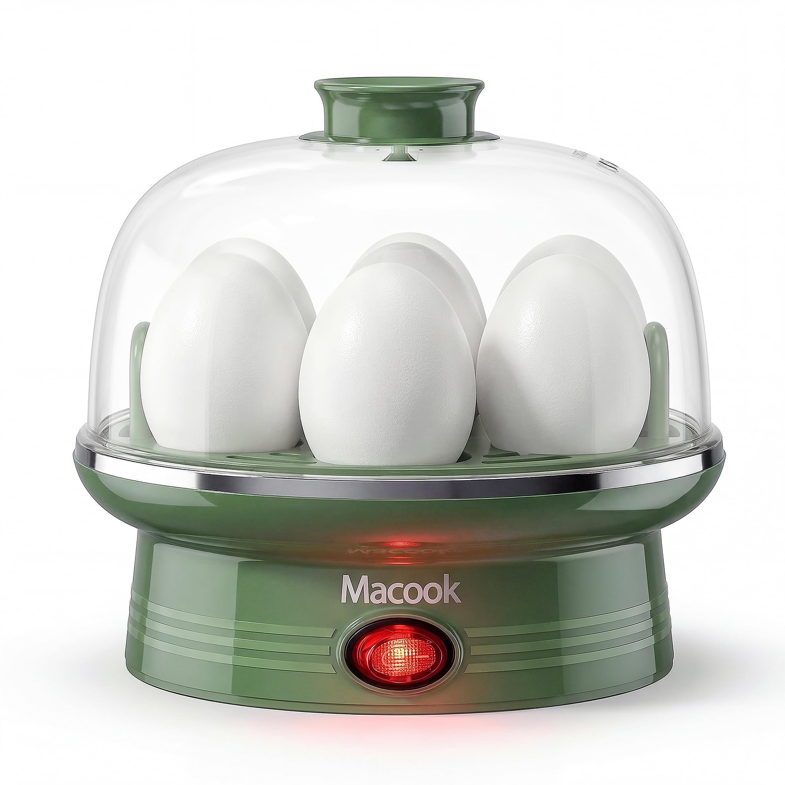 Macook Electric Egg Cooker for Easter, 7 Capacity with Auto 7 Eggs, Green
