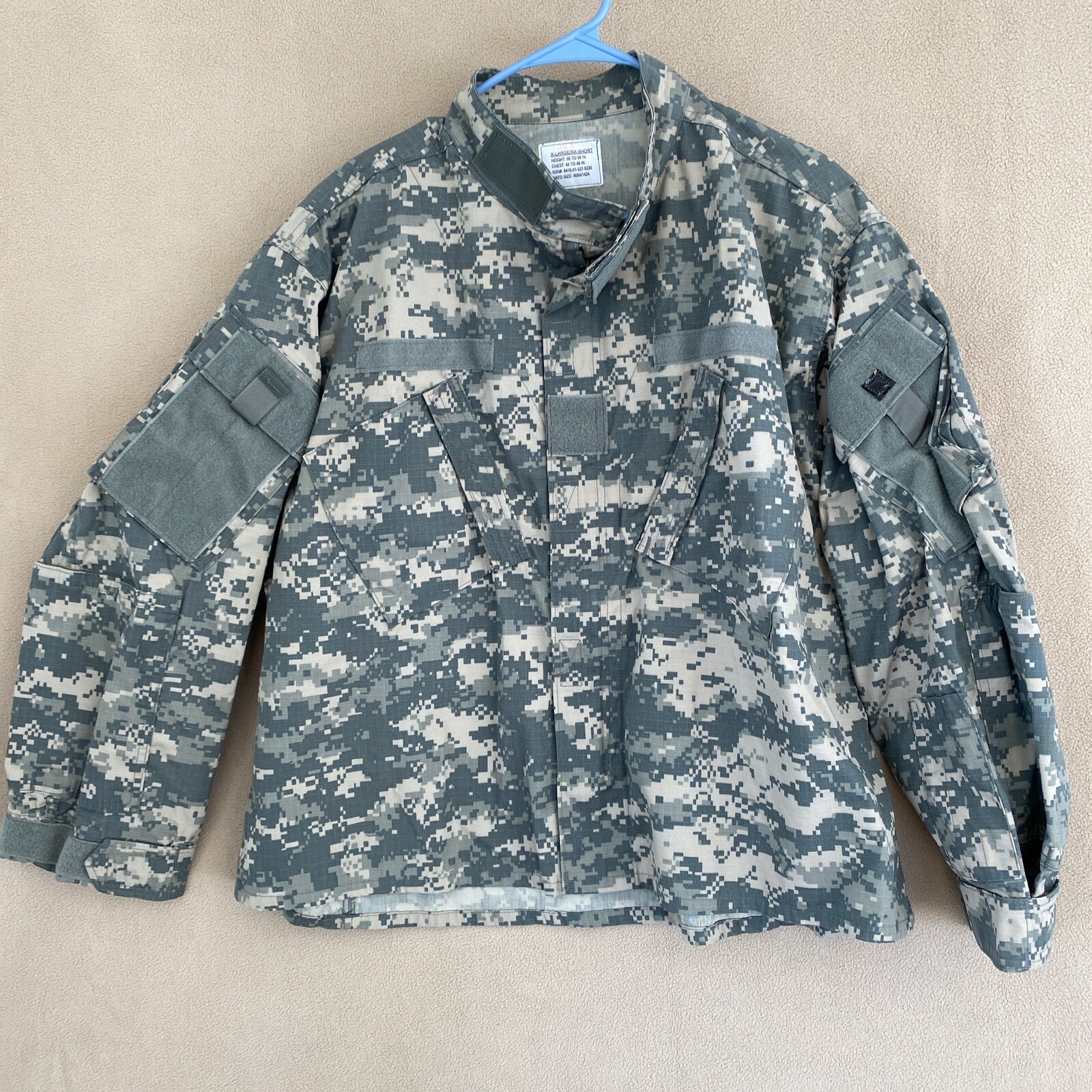 Coat ARMY Combat Uniform X-Large/XX-Short jacket Digi Camo