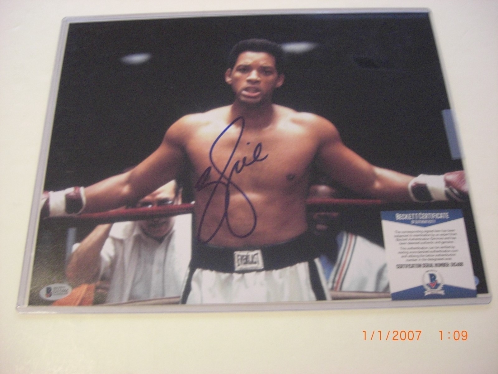 WILL SMITH MEN IN BLACK,ALI ,FRESH PRINCE BECKETT/COA SIGNED 11X14 PHOTO