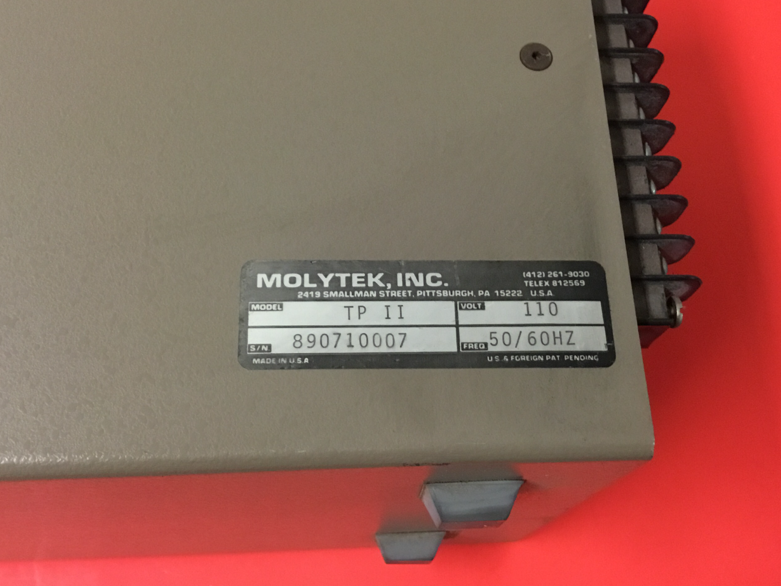 Molytek - Model TP-II - Thermalpulse Flowmeter