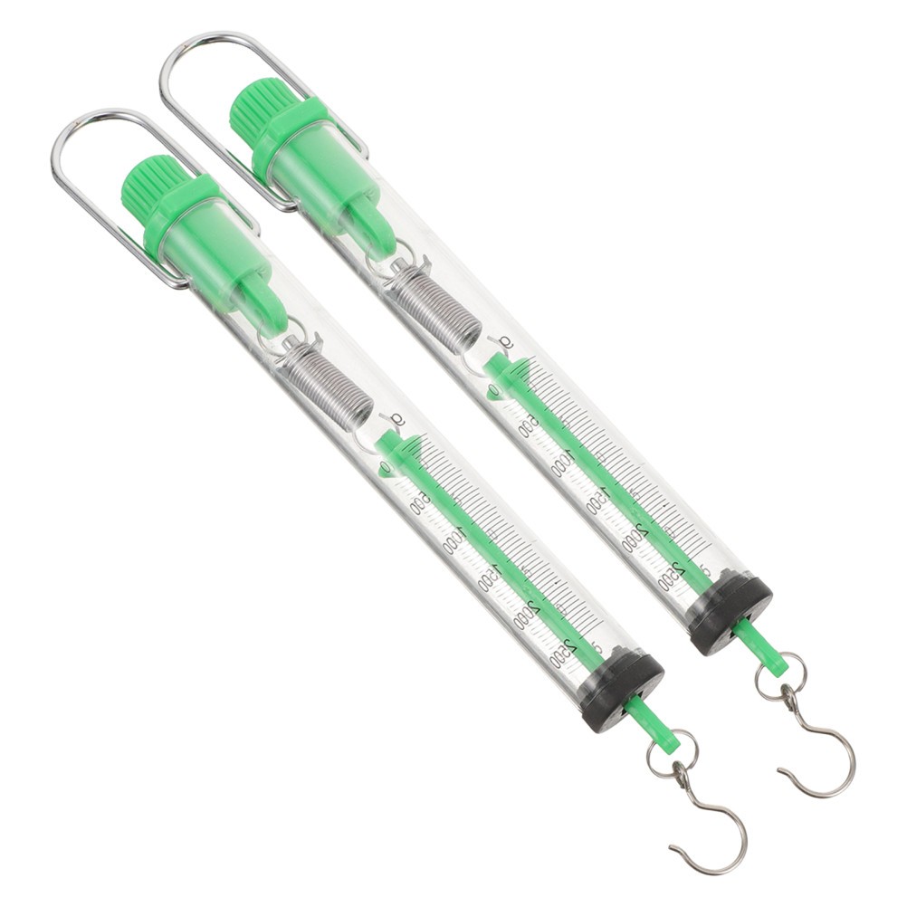 2 Pcs Spring Weighing Scales Force Dynamometer Science Instruments