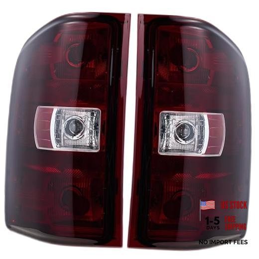 Tail Not Include Bulbs and Wiring Harness Red Smoked Lens-1 Pair(Left+Right)