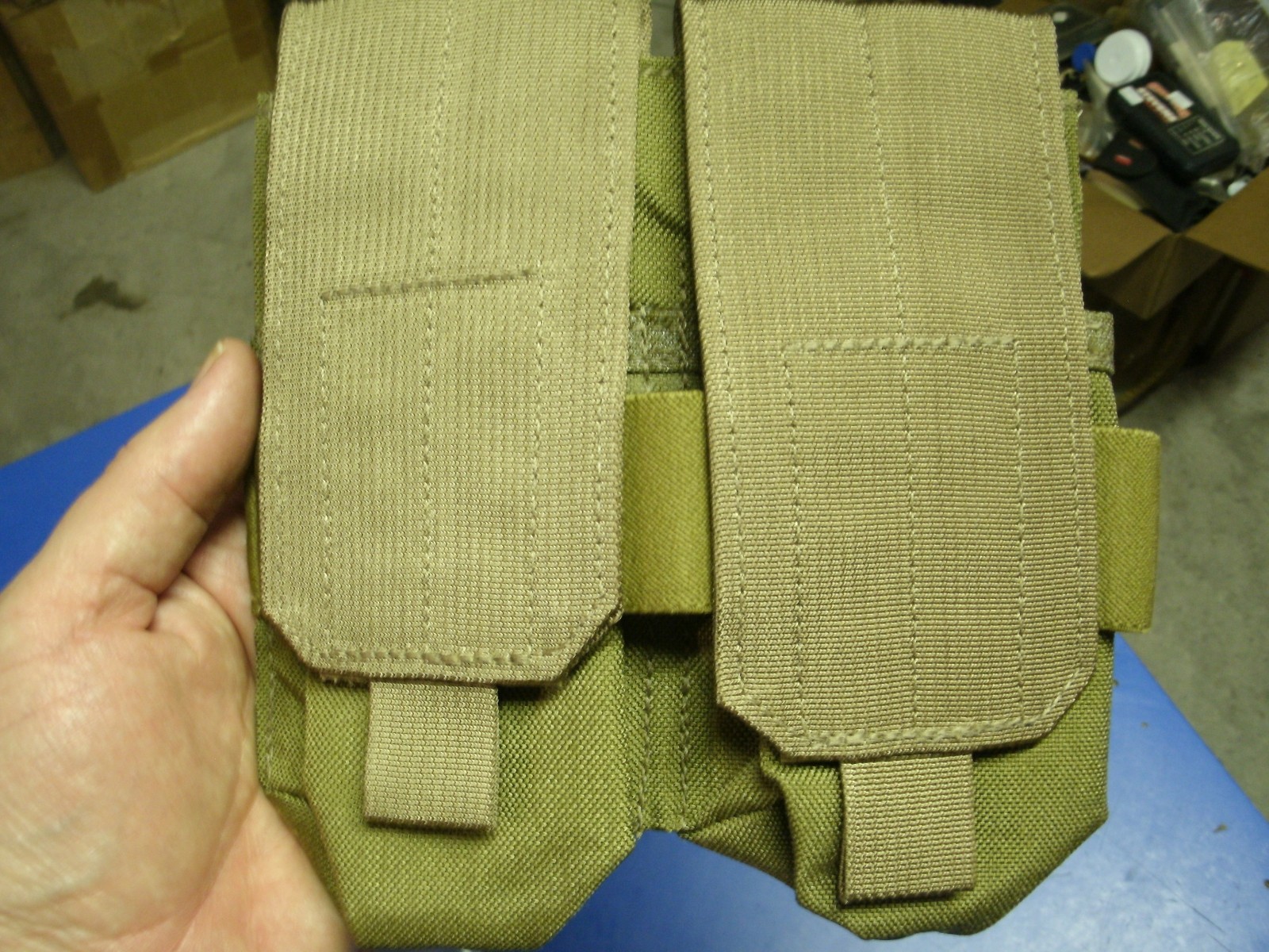 Eagle Industries Double Rifle Mag Pouch Khaki NSN MARKED