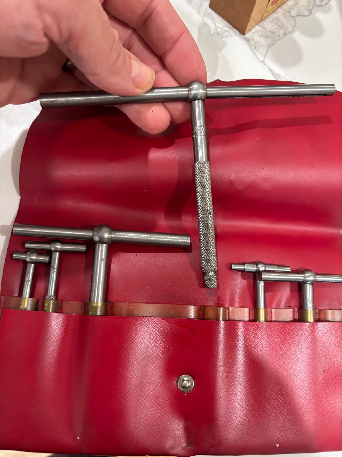 Starrett No. 229 Set (5) Telescoping Gages (A-E) w/Pouch Machinist Tools USA