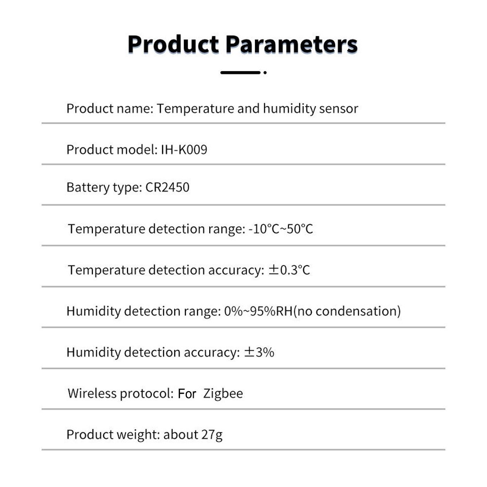Wireless Humidity Sensor Smart Home Sensor Real-time Monitoring Energy Efficient