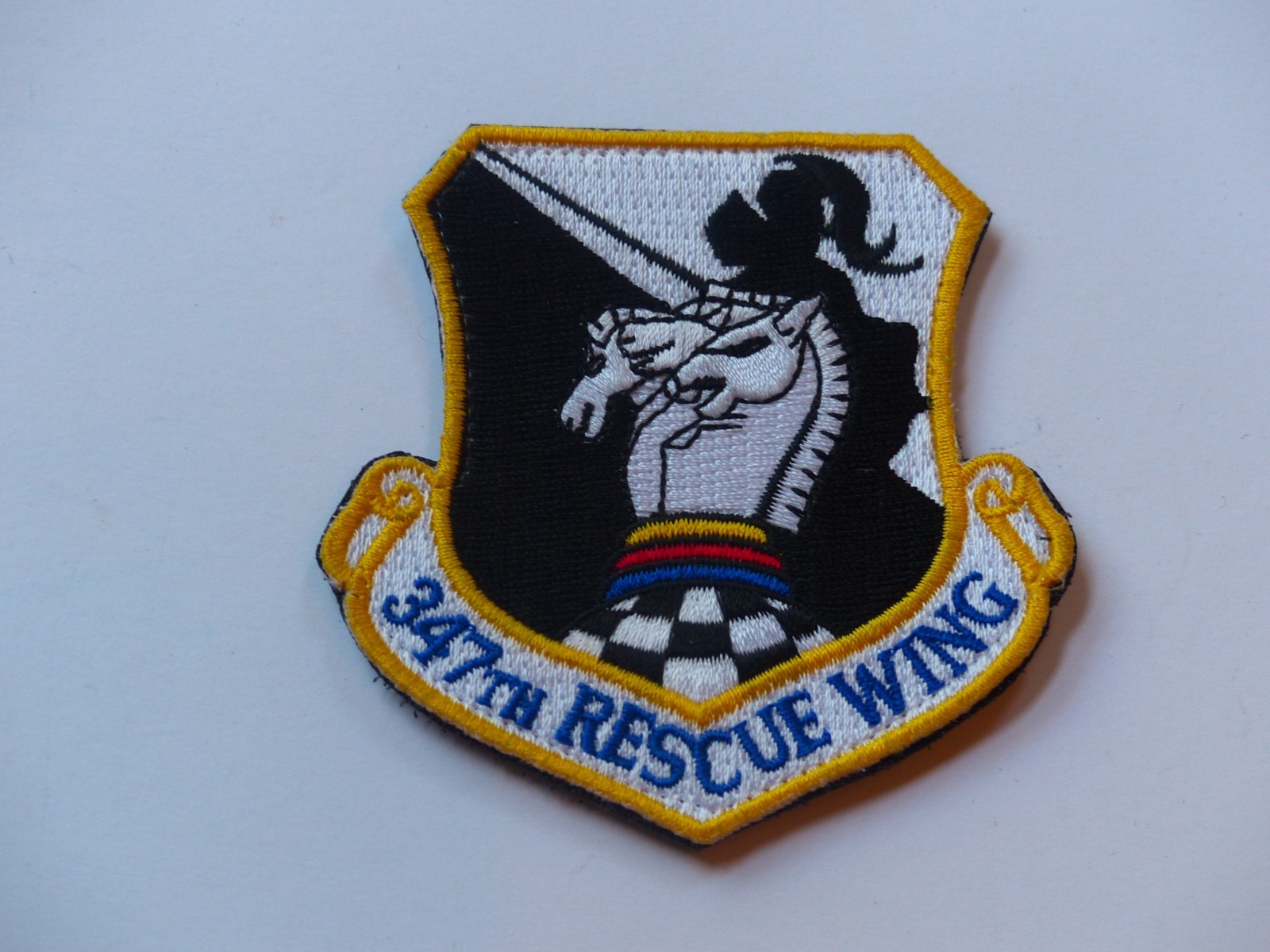 Unused Vintage USAF U.S. Air Force 347th Rescue Wing US Military Patch Knight