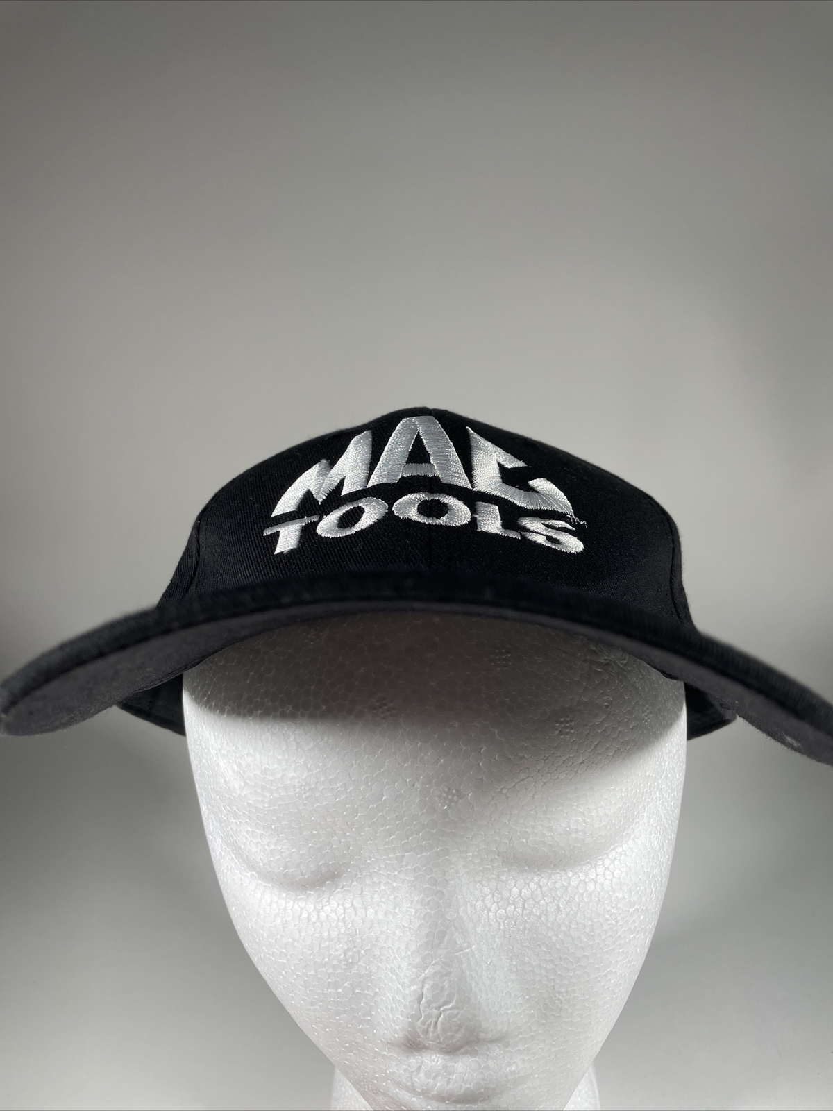 Mac Tools Hat Mac Card Embroidered Logo Black Cap Adjustable Hook And Loop Size