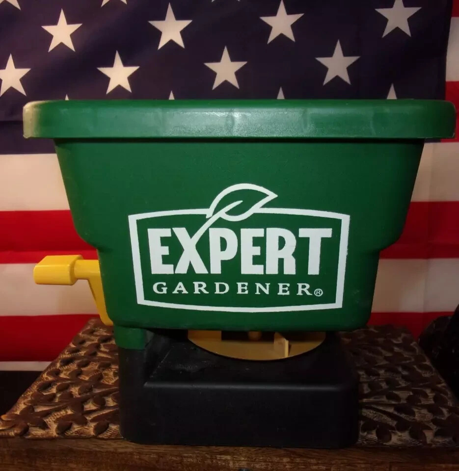 2 pk Expert Gardener Handheld Broadcast Lawn Spreader w/ measured  trigger