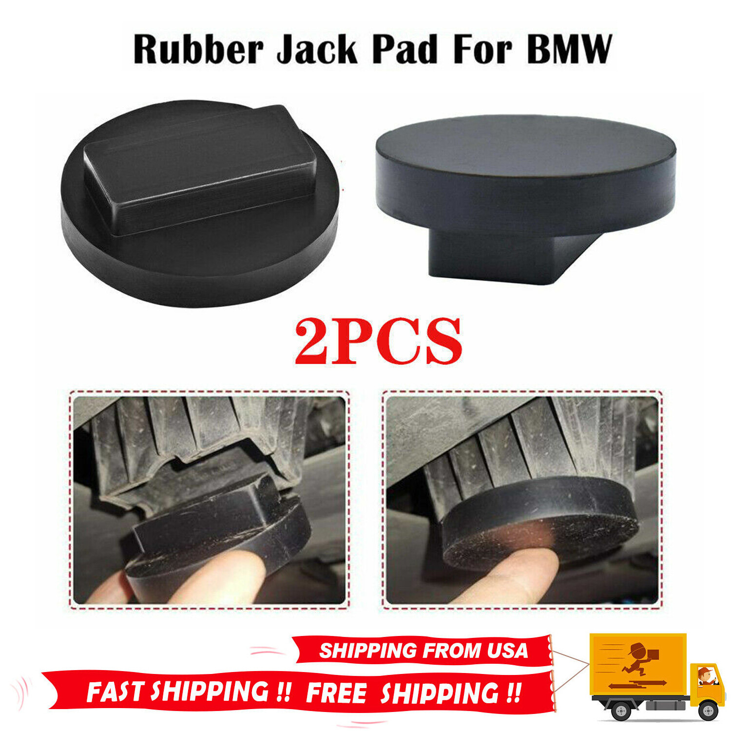 2Pcs Jack Pad for BMW & Mini Jack Pad Square Polyurethane Jack Pad Adapter
