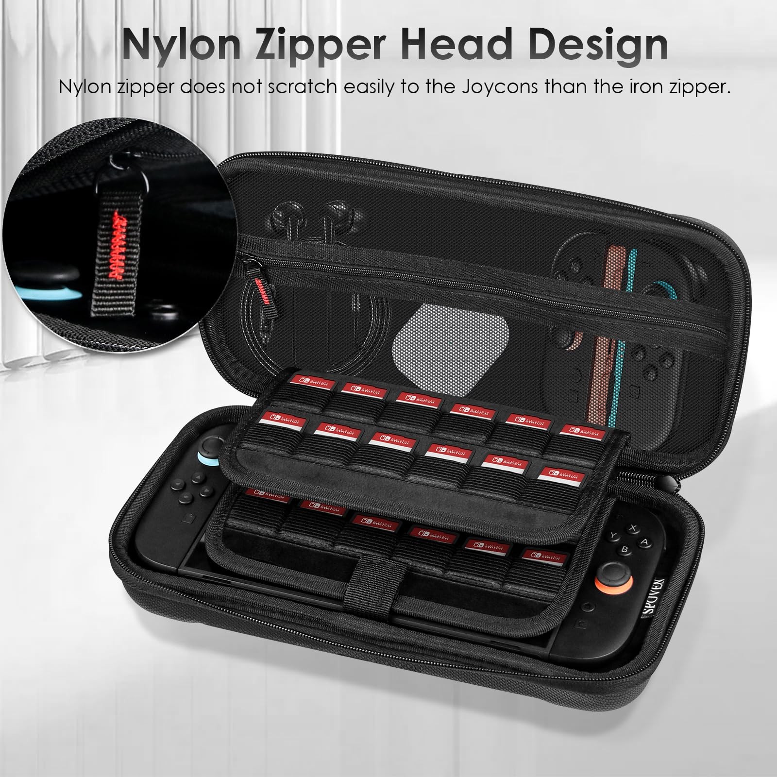 Black Portable Carrying Case for Nintendo Switch 2 2025