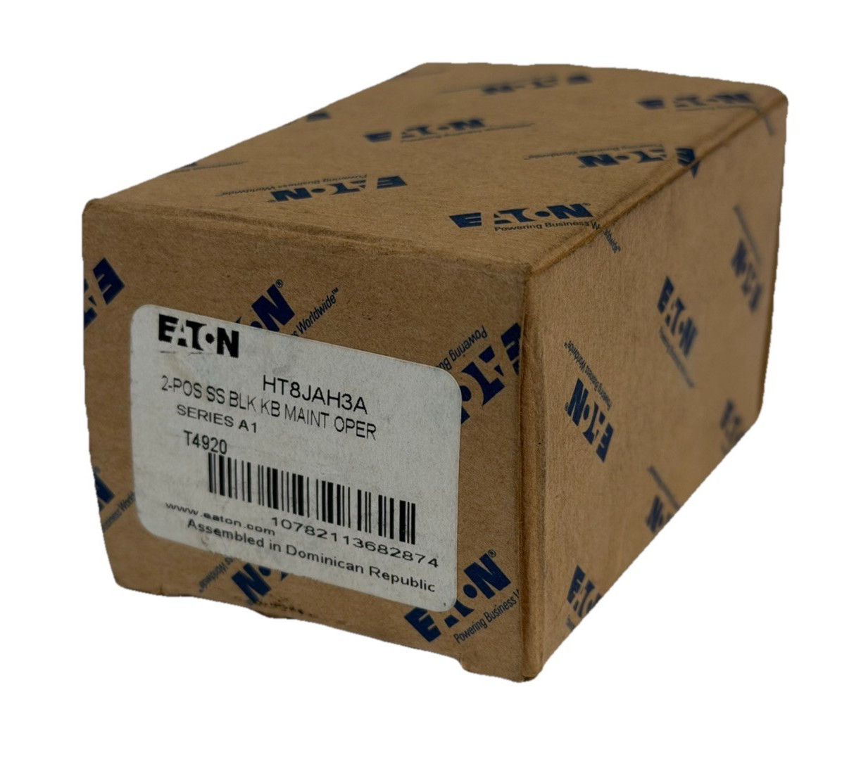 NIB EATON HT8JAH3A 2-POS. SS BLK KB MAINT OPER. SER. A1