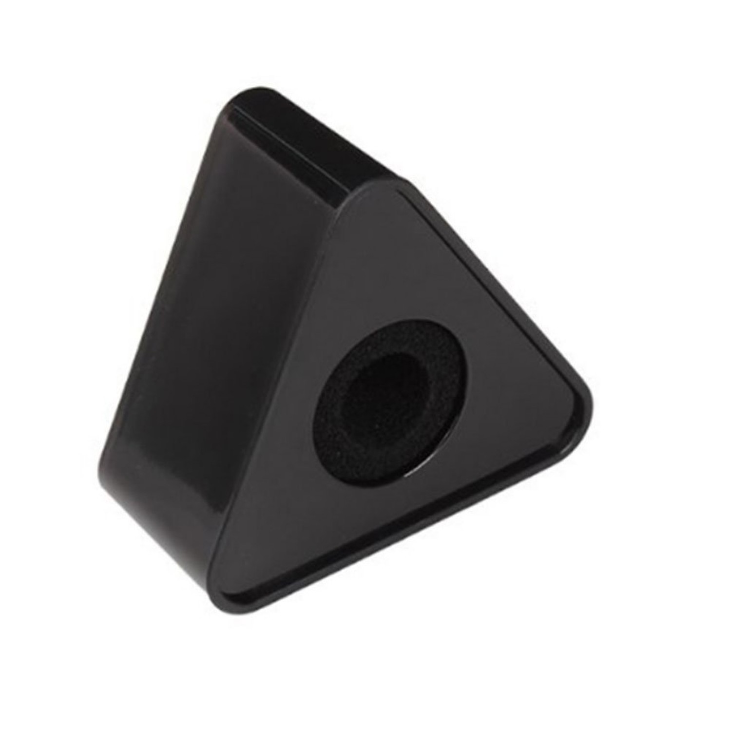 TINKSKY Microphone Flag Station Triangular Abs Interview Mic Holder for Podca...