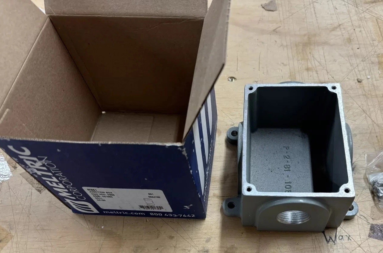 MELTRIC CORPORATION 7T1F0N10, 1" NPT METAL MB61 JUNCTION BOX
