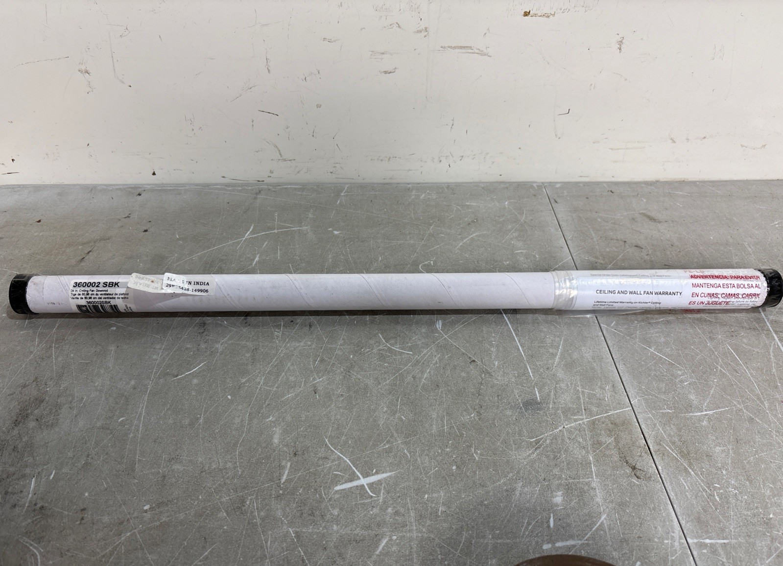 Kichler 360002 24" Down Rod For 11 Ft Ceilings