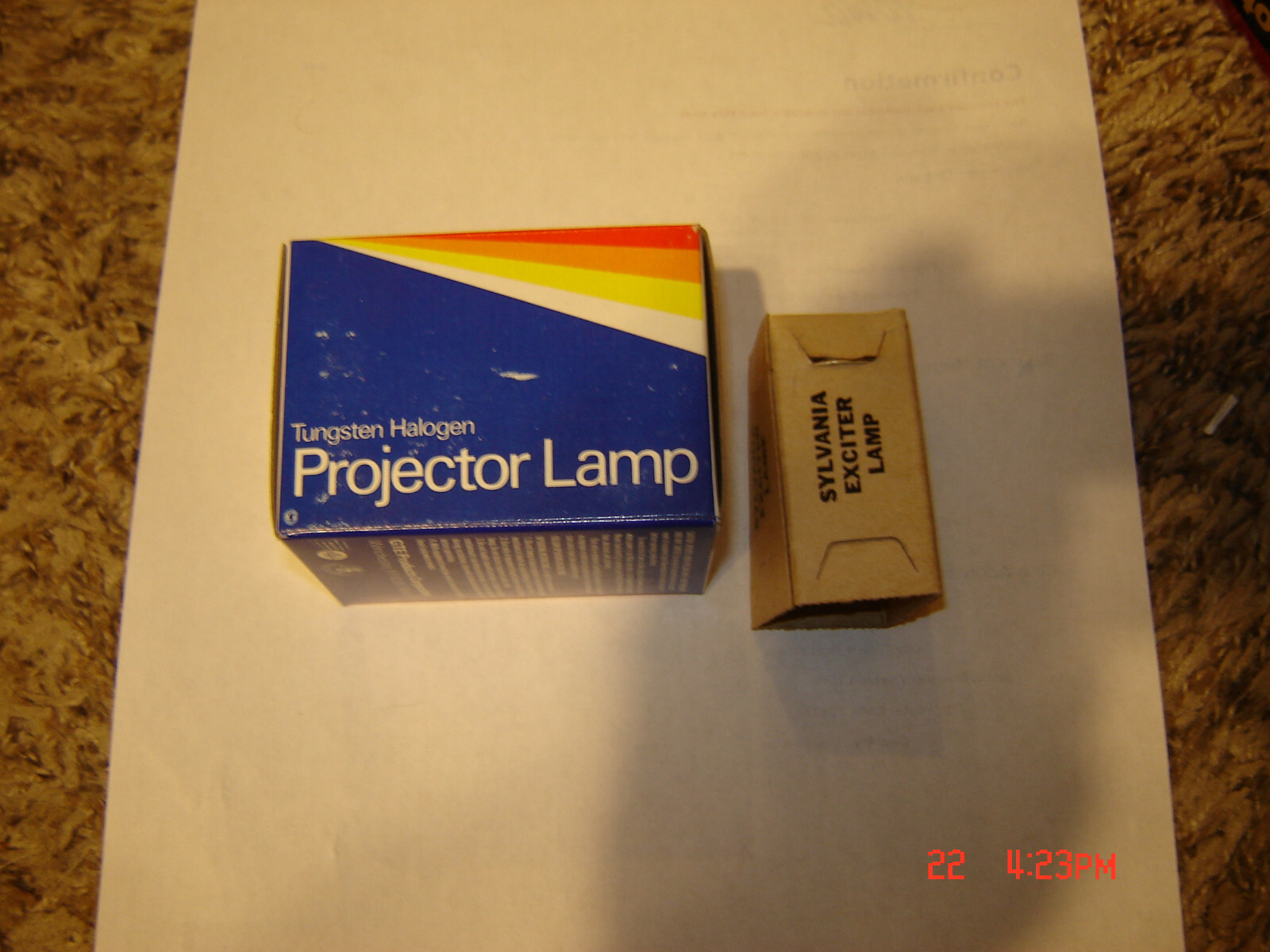 16mm Bell & Howell 1500 Series Projector Bulbs, * 2 lamp Set, New