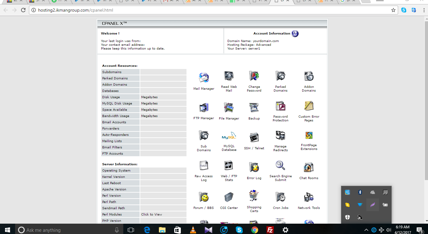 Beautifull Web Hosting Template + Website Free Installation