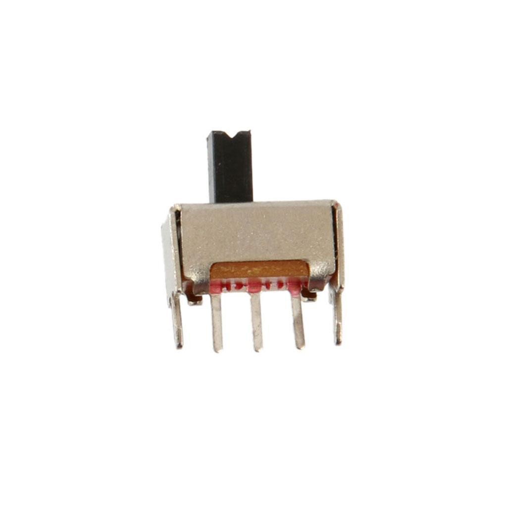 SS-12D07VG4 4mm 2 Position 1P2T PCB Panel Vertical Slide 10 pcs