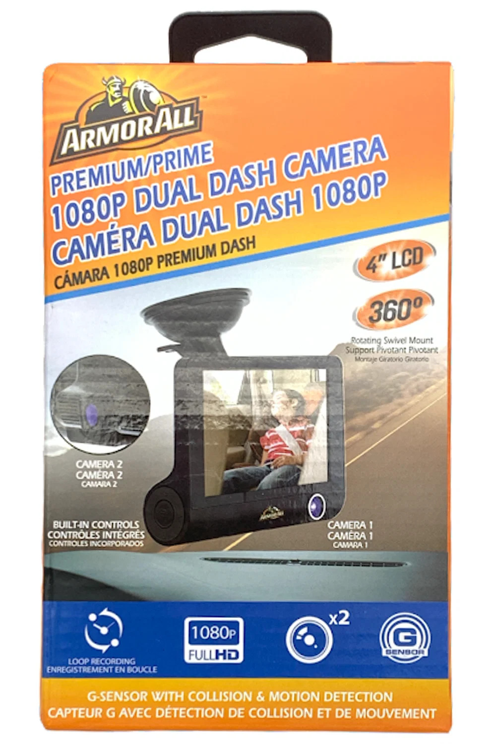 ArmorAll High Definition 1080p Dual Dashboard Camera ADC2-1010