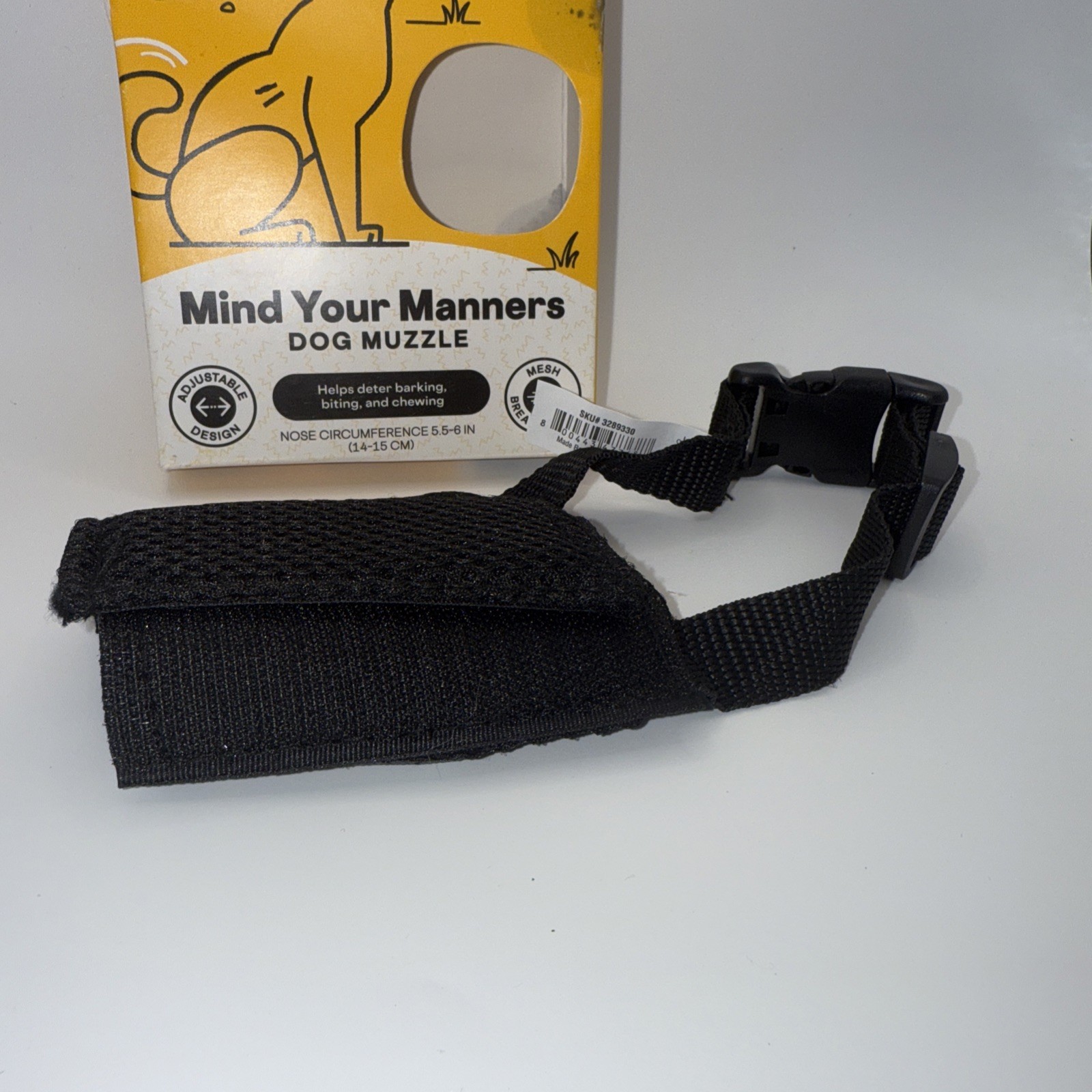 Every Yay XS Adjustable Dog Muzzle with Mesh Breathability Size XS