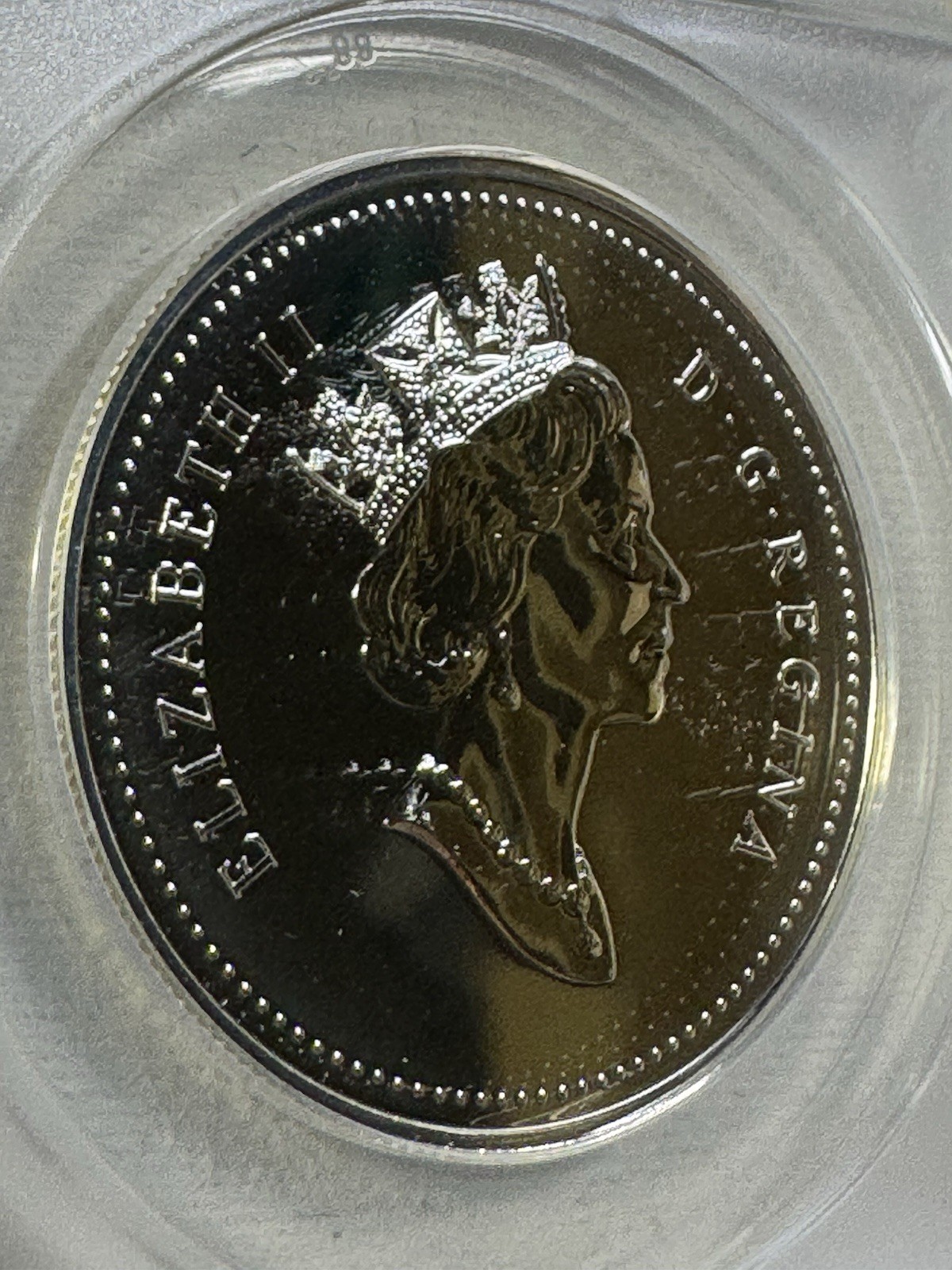 1998 Canada Silver $1 RCMP Graded MS 69 by ANACS Proof Like