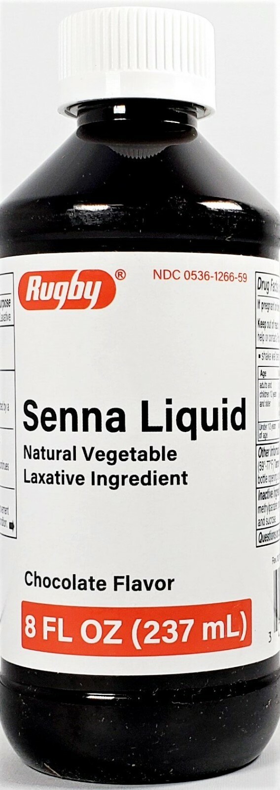 Rugby Senna Liquid (Chocolate Flavor) 8 fl oz - Exp Date 01-2026