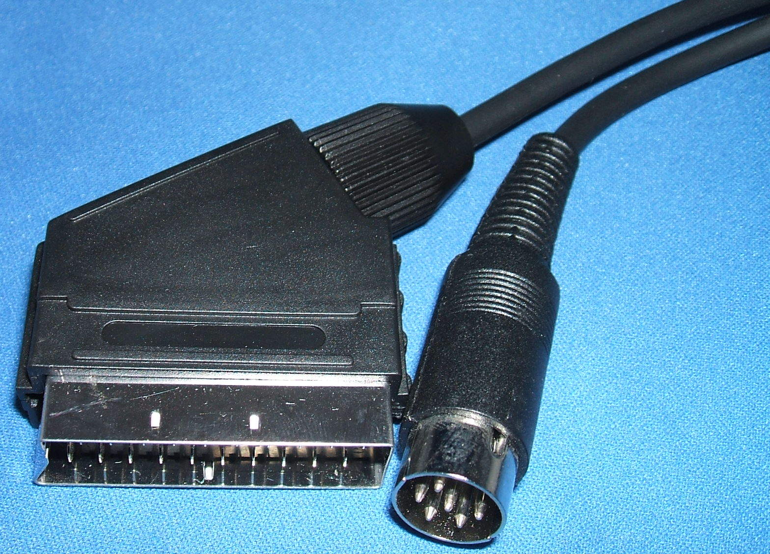 2m Monitor/TV Lead/Cable for Acorn BBC B Micro/bbc Master 6Pin DIN to RGB Scart