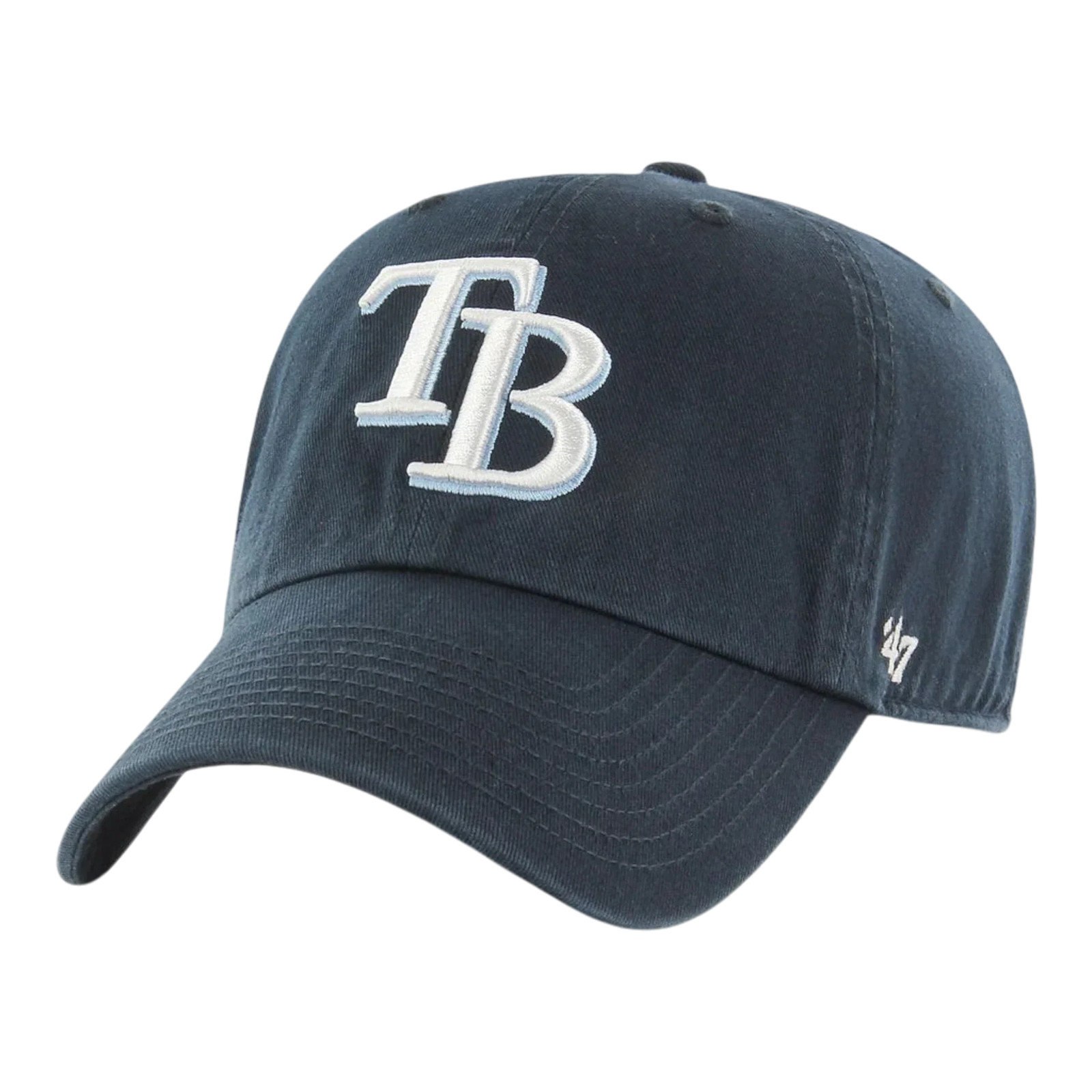 47 Brand Clean Up Tampa Bay Rays Strapback in Navy | Adjustable Cap