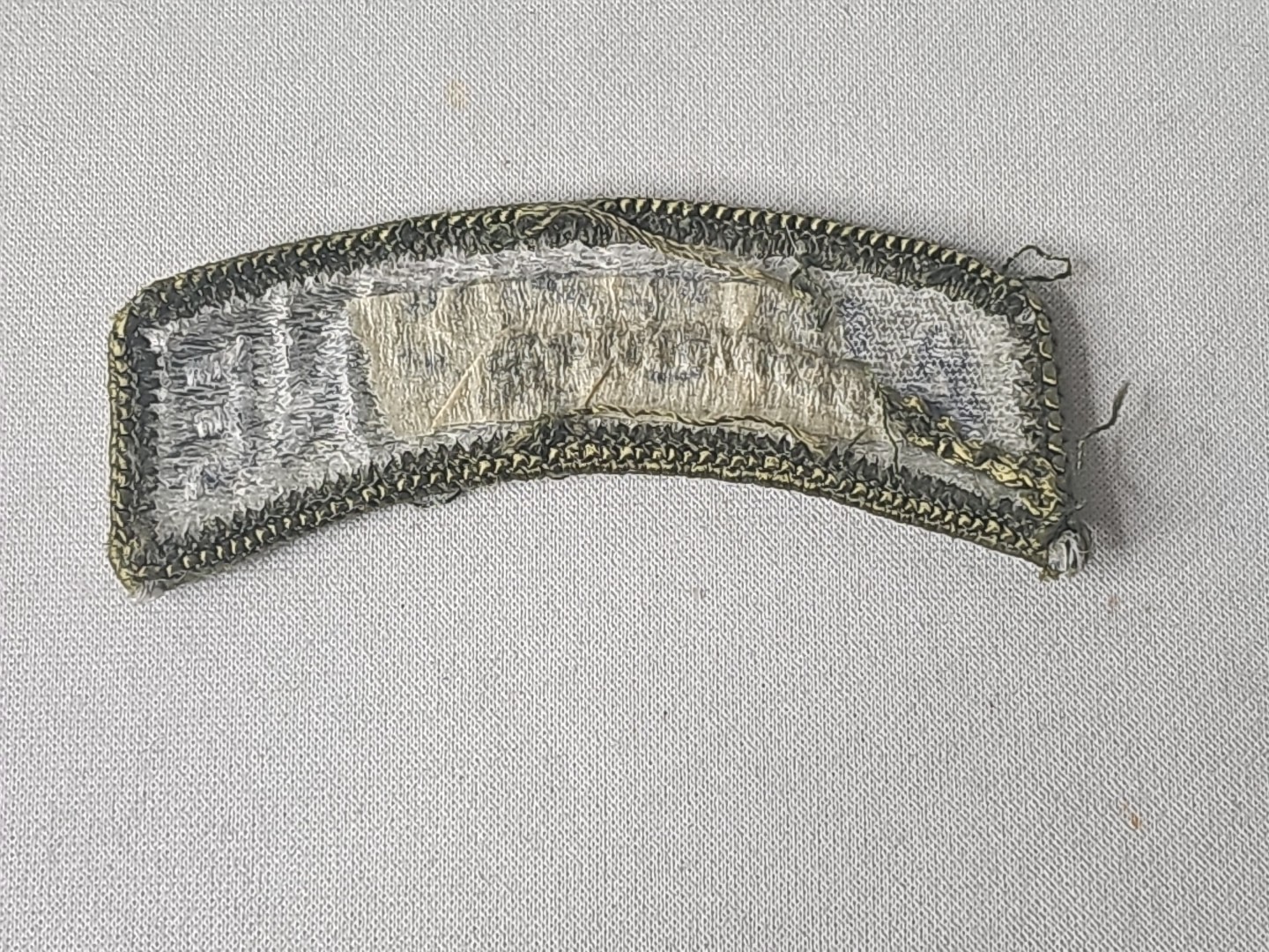 US ARMY AIRBORNE TAB PATCH (Black On Green)