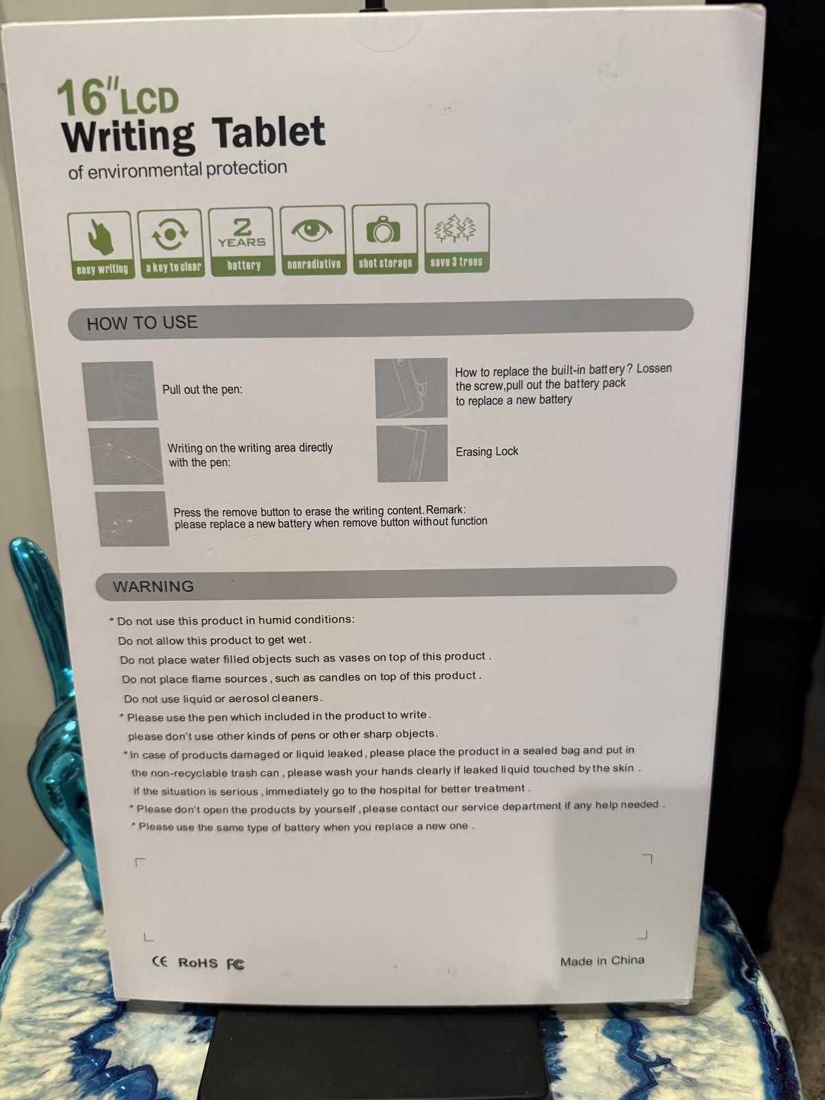 16-inch LCD Writing Tablet for Drawing and Note Taking New in Box