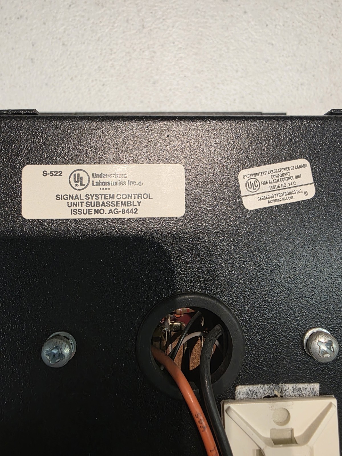 Signal System Control Unit Subassembly Issue No. AG-8442, S-522