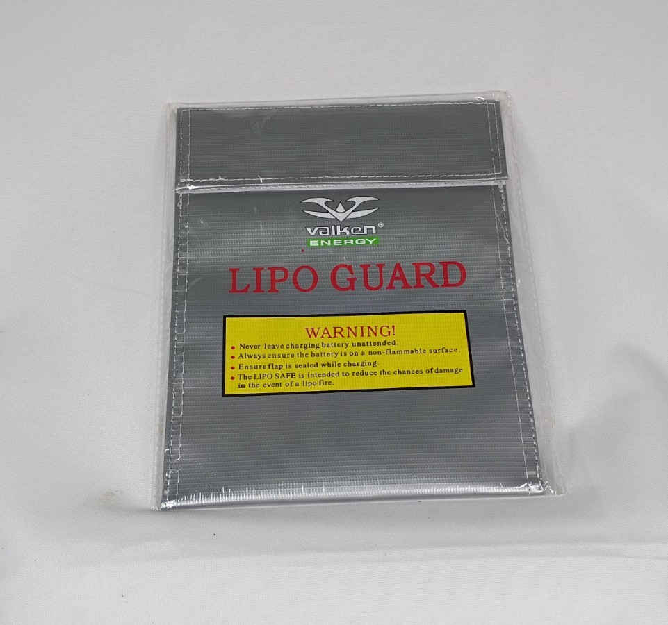 Valken Airsoft Fireproof Lipo Safe Bag - Large Size Explosion-Proof Safety Pouch