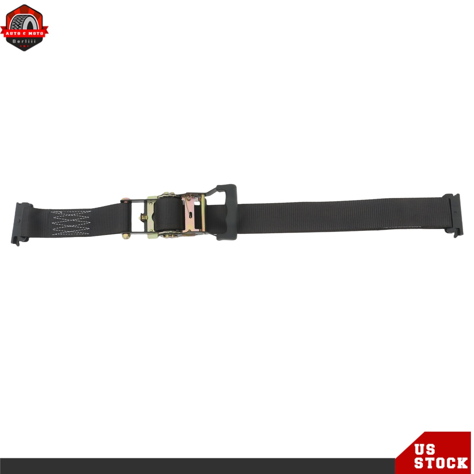 High Quality Trailer 6' Black Ratchet Strap E-Track Wheel Chock Tie Down Durable