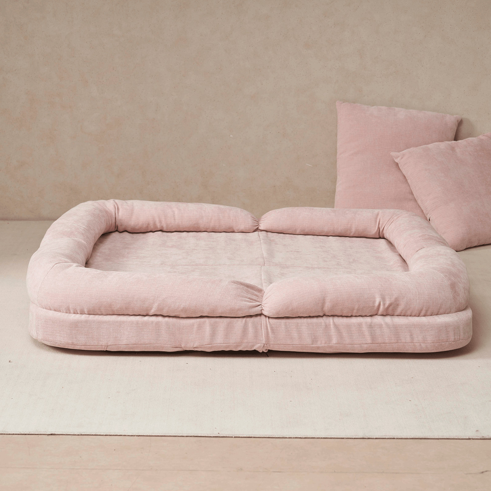 Convertible Fold-Out Double Sofa Bed,Pink