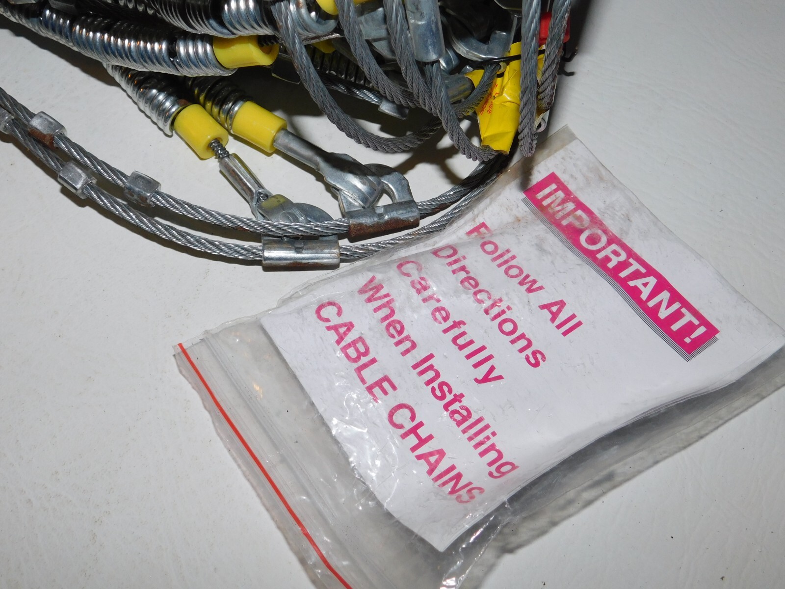 3027C Glacier Light Truck & SUV Cable Tire Chains, 1 Pair, Never Used