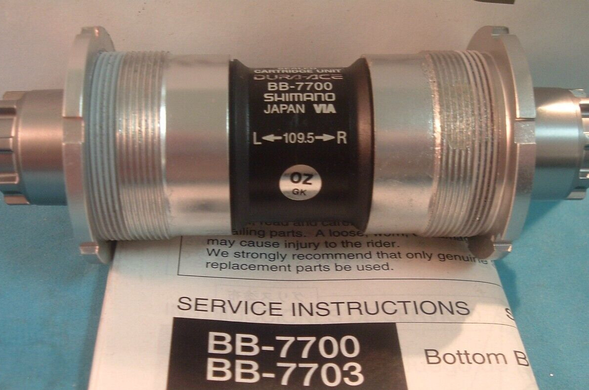 Shimano Dura Ace BB-7700 Sealed Cartridge NEW Bottom Bracket-68x109.5MM-'08 -NIB