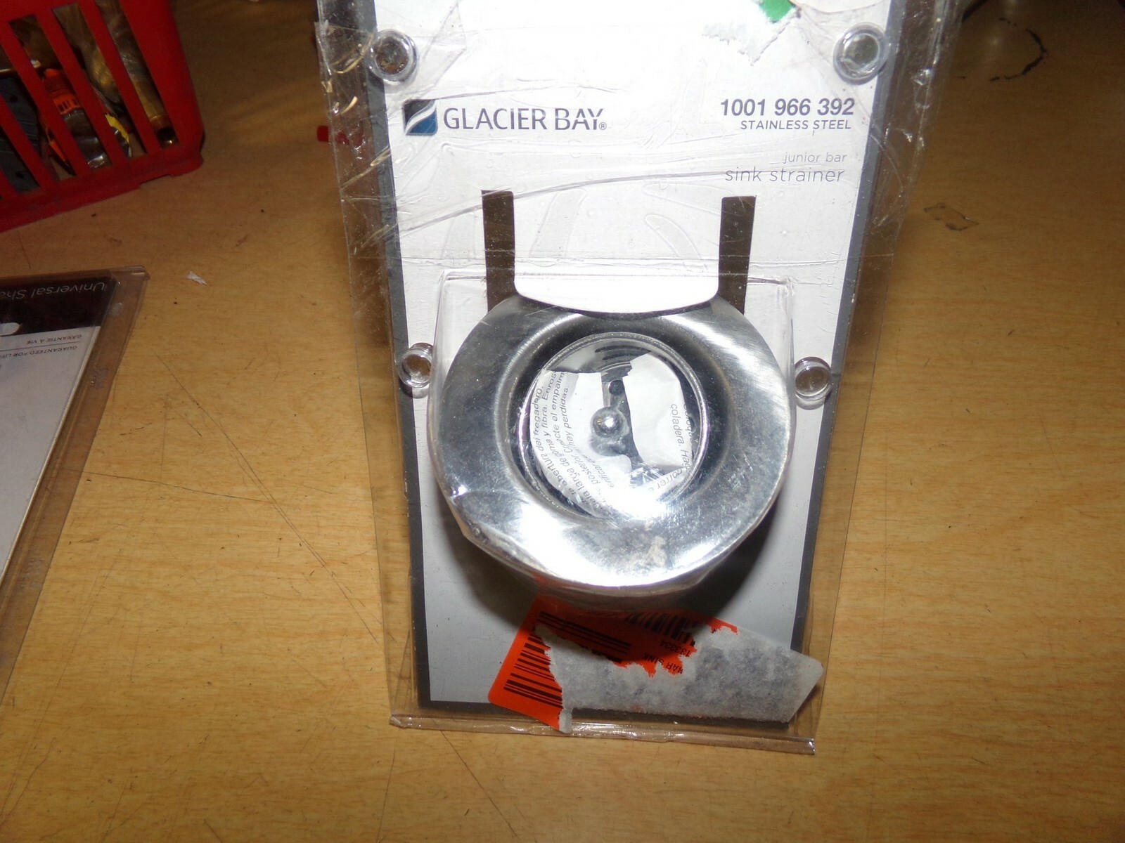 NEW Glacier Bay 1001 966 392 Stainless Steel Junior Bar Sink Strainer