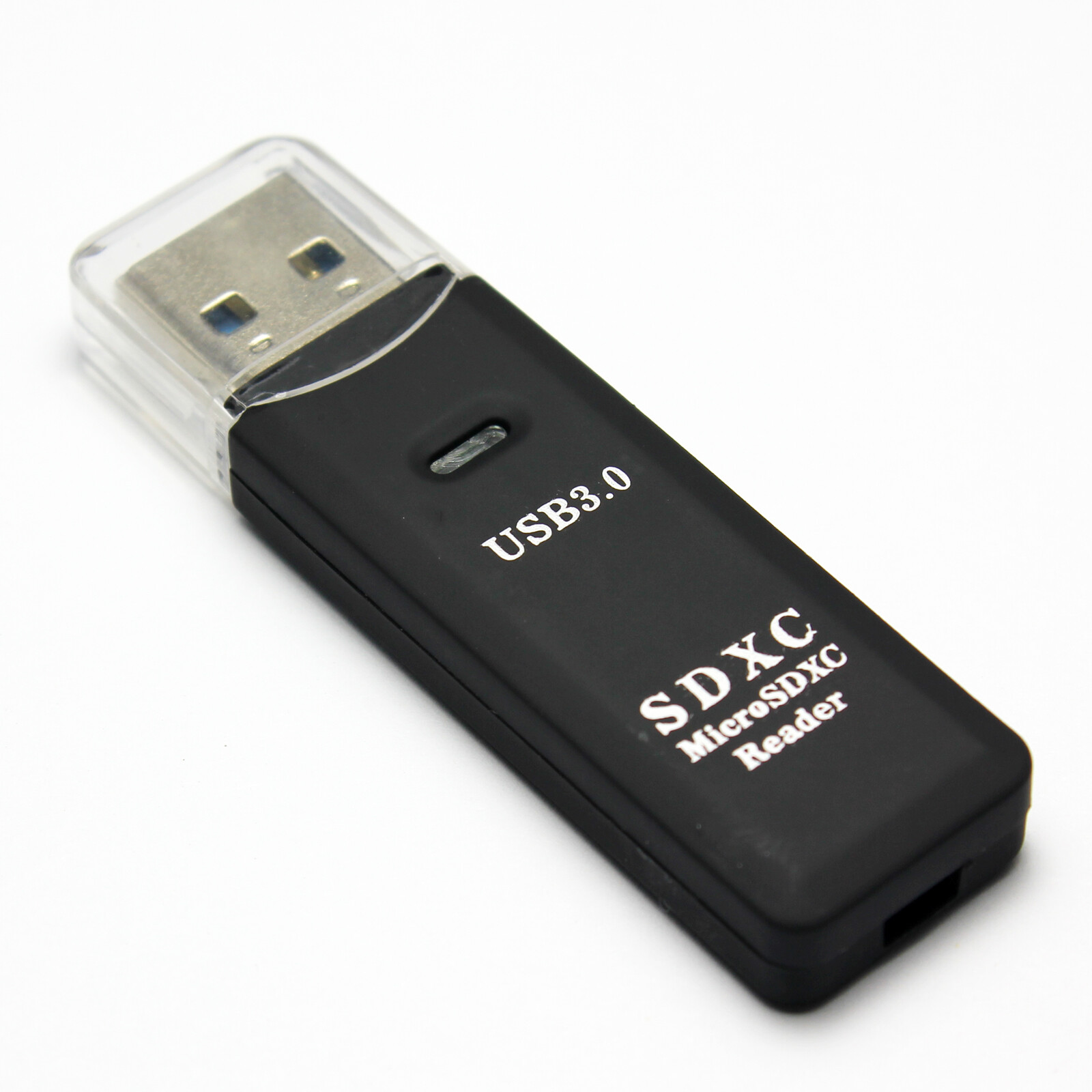 USB 3.0 2 in 1 MicroSDXC/SDXC Card Reader,Support 64GB,2 Slots,Black