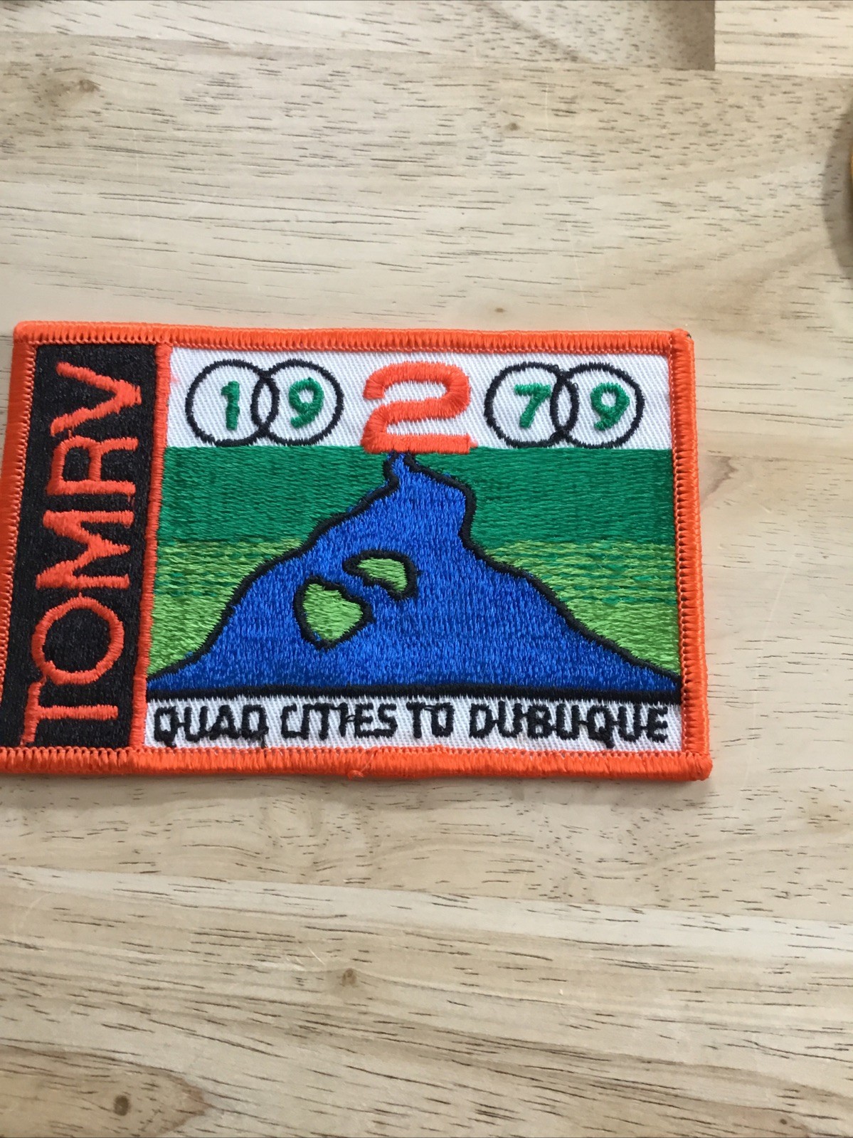 Vintage 1979cycling Patch commemerating The Tour of the Mississippi River Valley