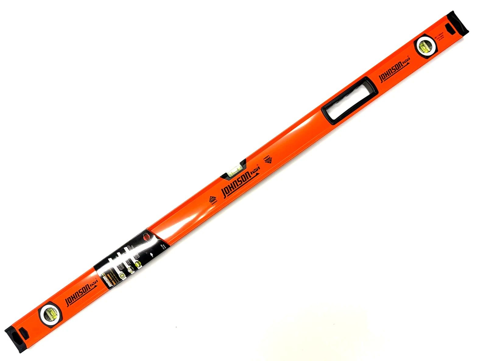 Johnson Level & Tool 1741-4800 48 in Aluminum Box Beam Level Orange 1-Level