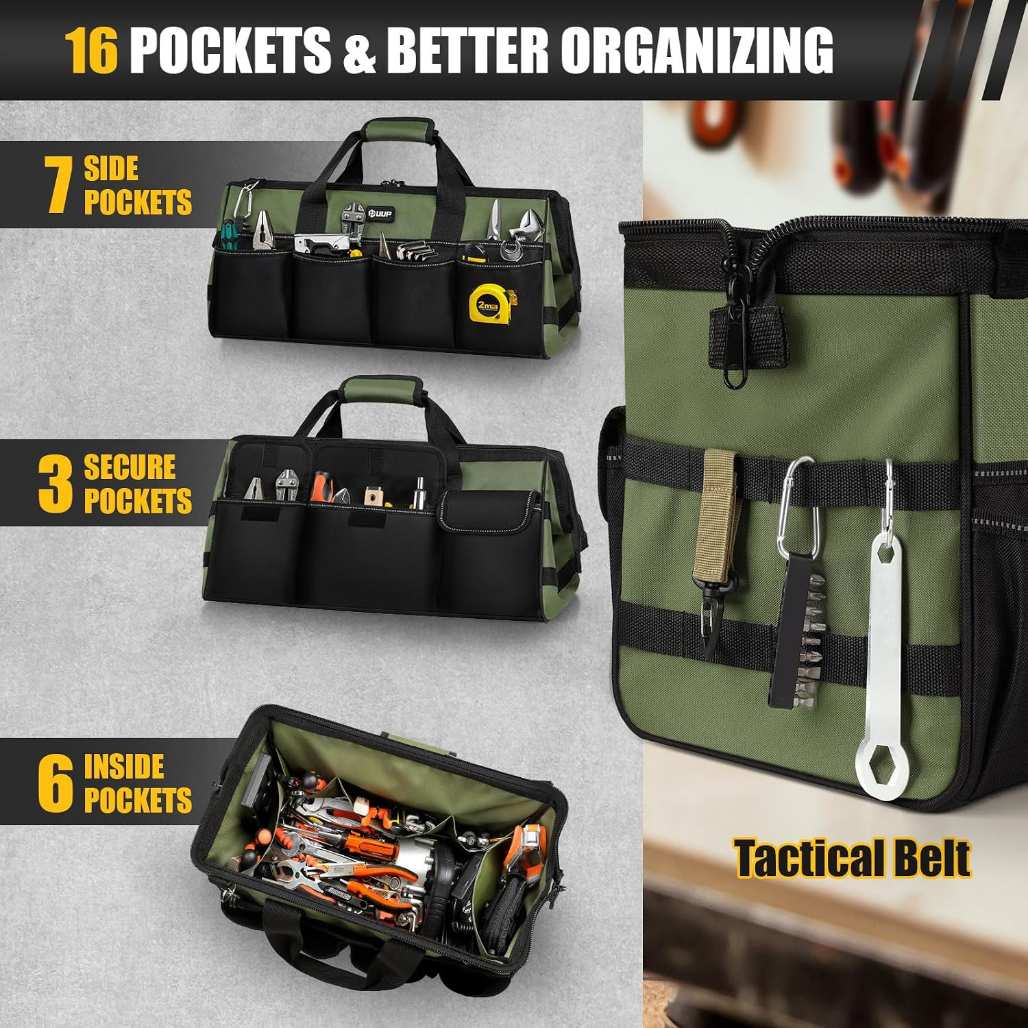 Magnetic Tool Belt & Tool Bag Bundle - Ultimate Organizer for DIY Projects!