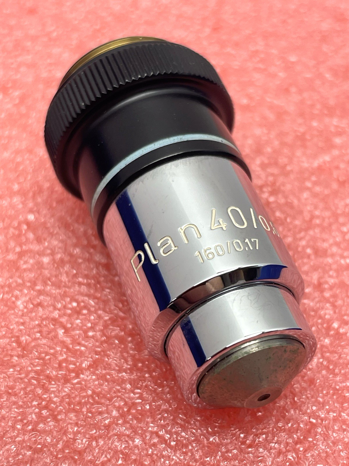 CARL ZEISS PLAN 40/0.63 MICROSCOPE OBJECTIVE 160/0.17