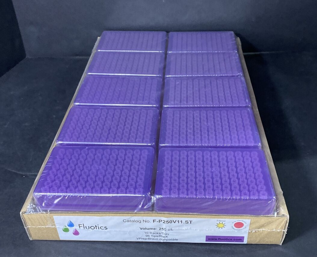 Fluotics Pipette Tips 180 ul 20 Racks for Agilent VPrep