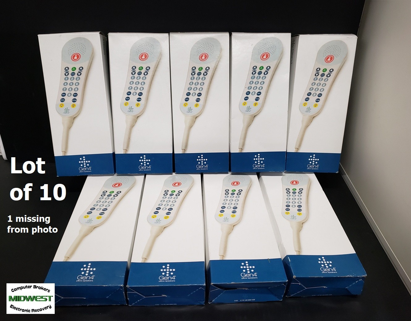 (Lot of 10) NEW IN BOX Curbell Medical Gen4 Pillow Speakers P/N 4C370U-Z103448