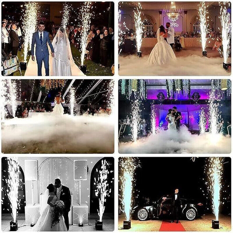 2pcs 750W Cold Spark Machine Stage Effect DMX Firework DJ Event Party Wedding