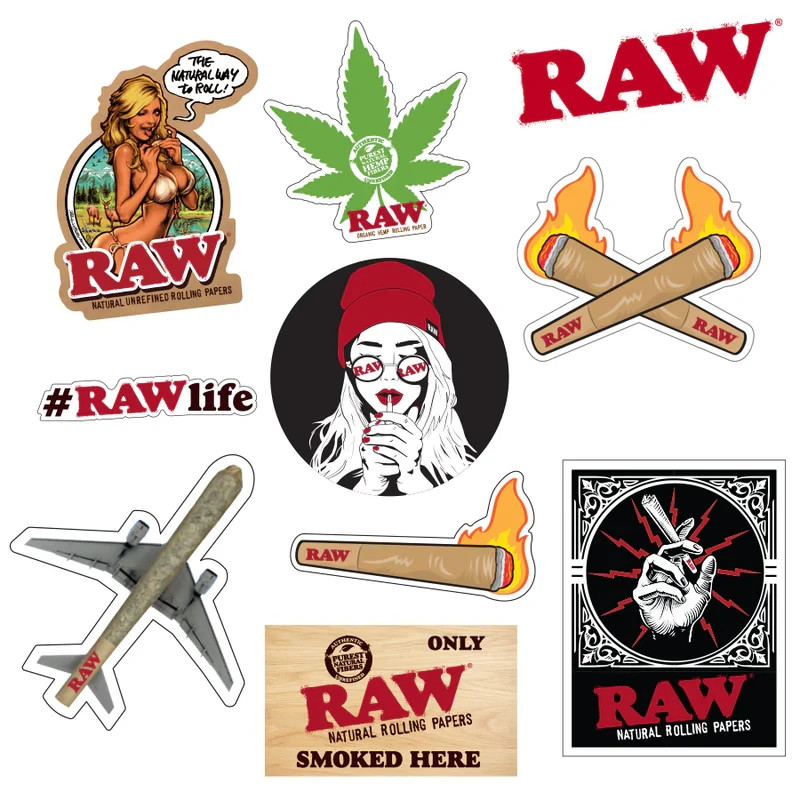 RAW Vinyl Stickers Pack | 12 Random Count Official RAW Logo Decals