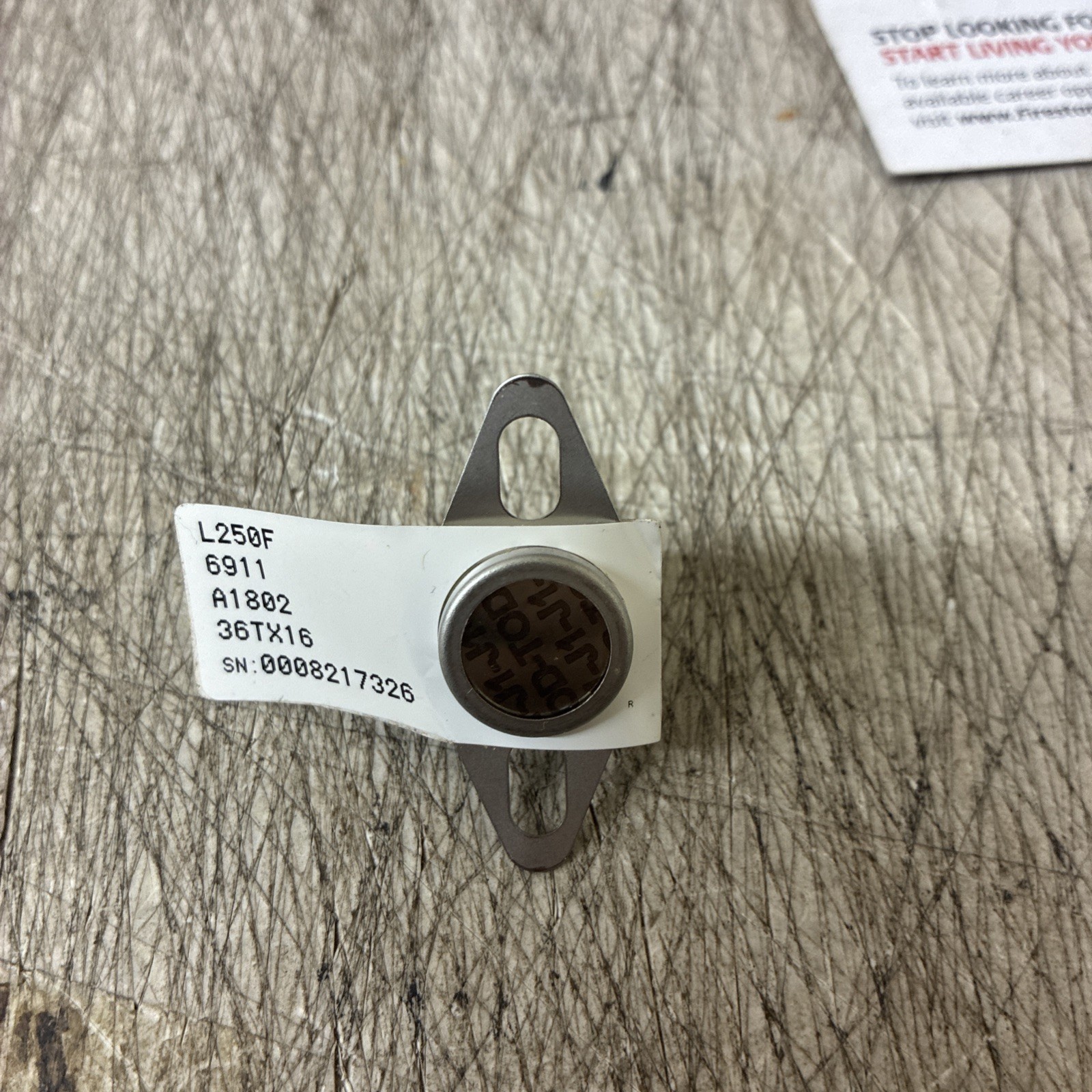 Bimetal Temperature Limit Switch L250F (PN 47-22861-03) Pack Of 4