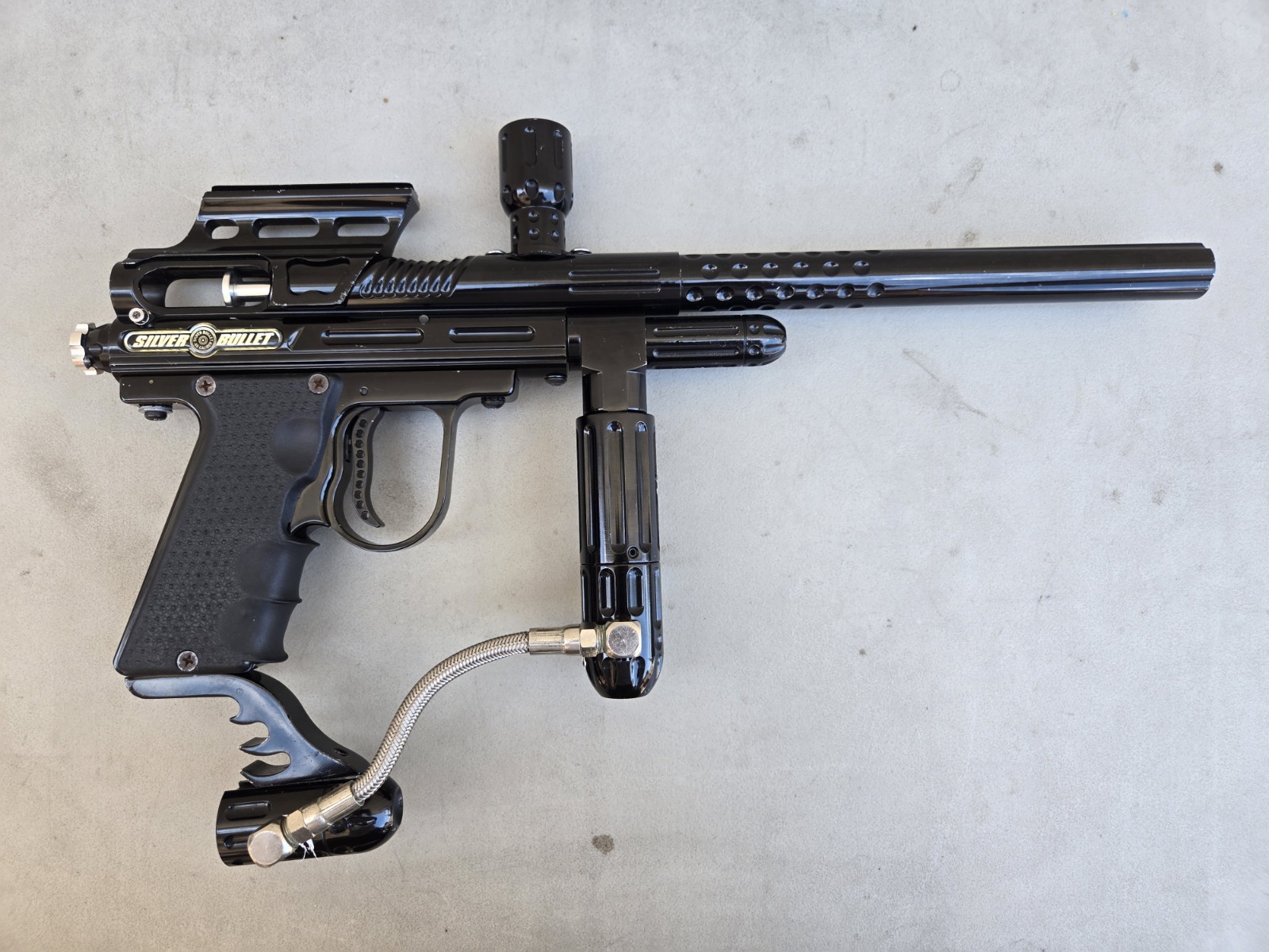 Psycho Ballistics Silver Bullet LCD Paintball Gun - Black