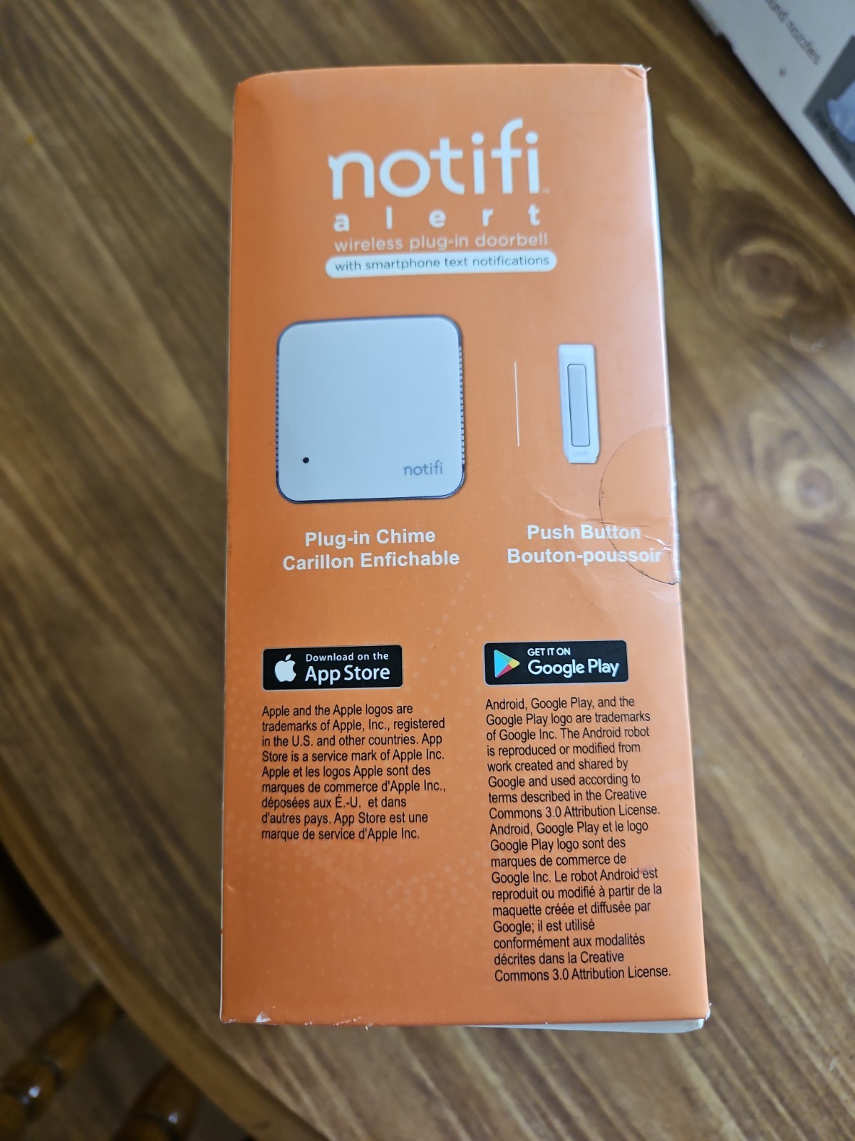 Notifi Alert Wireless Plug-In Doorbell Kit w/ Smartphone Texts