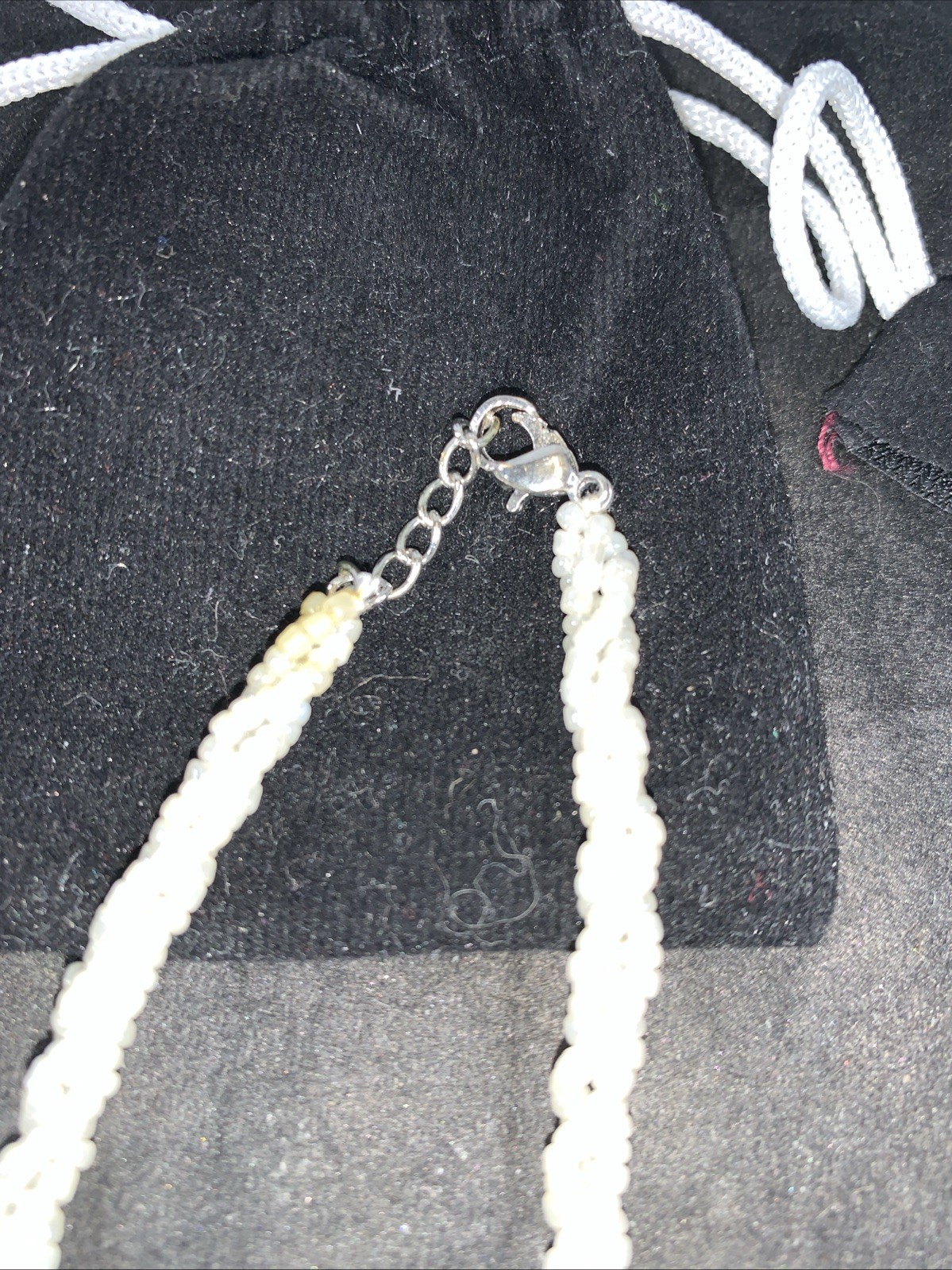 Spiral Beaded Bracelet -White