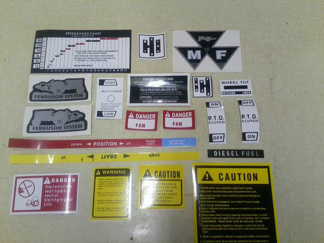 Massey Ferguson Caution Decals